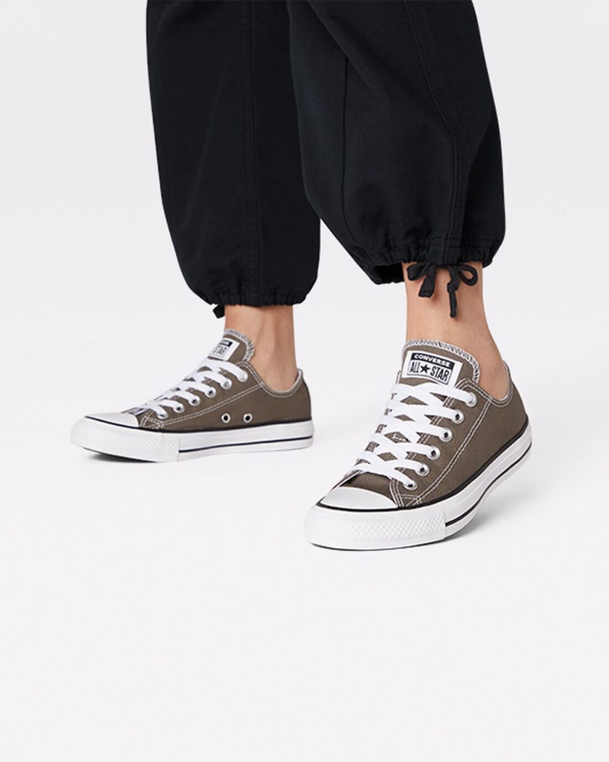 Tenis Converse Chuck Taylor All Star Classicos Cano Baixo Feminino Cinzentas Escuro | PT Y045P18